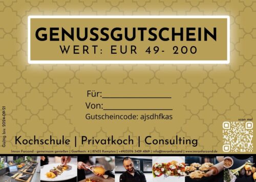 KOCHKURS | GENUSSSHOP GUTSCHEIN – Bild 2